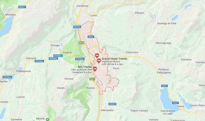Mapa de Trento