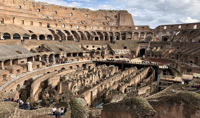 O Coliseu já foi danificado por um Terremoto